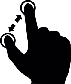 Enlarge Touch Screen Svg Line Art, Free Vectors File